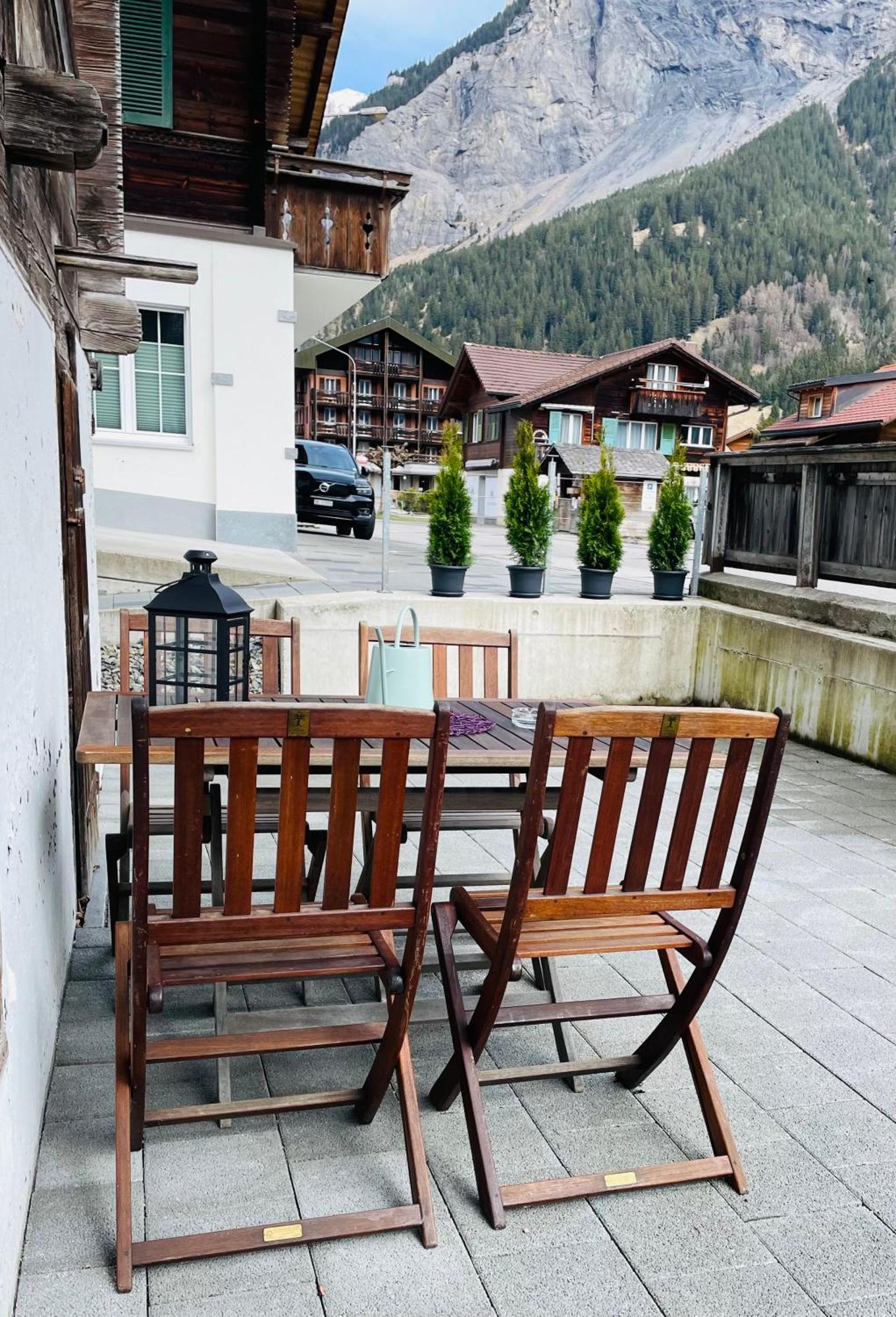 Charming, Well-Equipped Alpine Apartment Kandersteg Eksteriør bilde