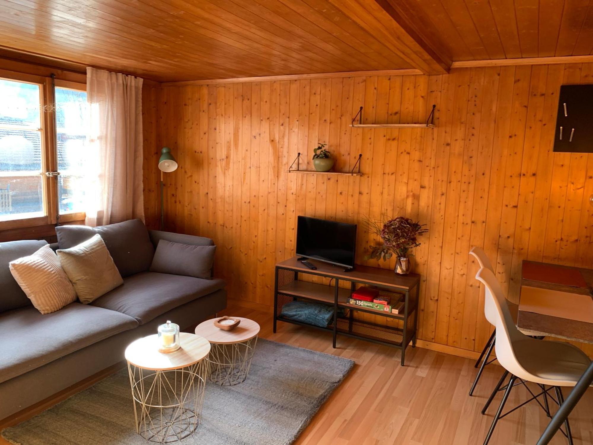 Charming, Well-Equipped Alpine Apartment Kandersteg Eksteriør bilde