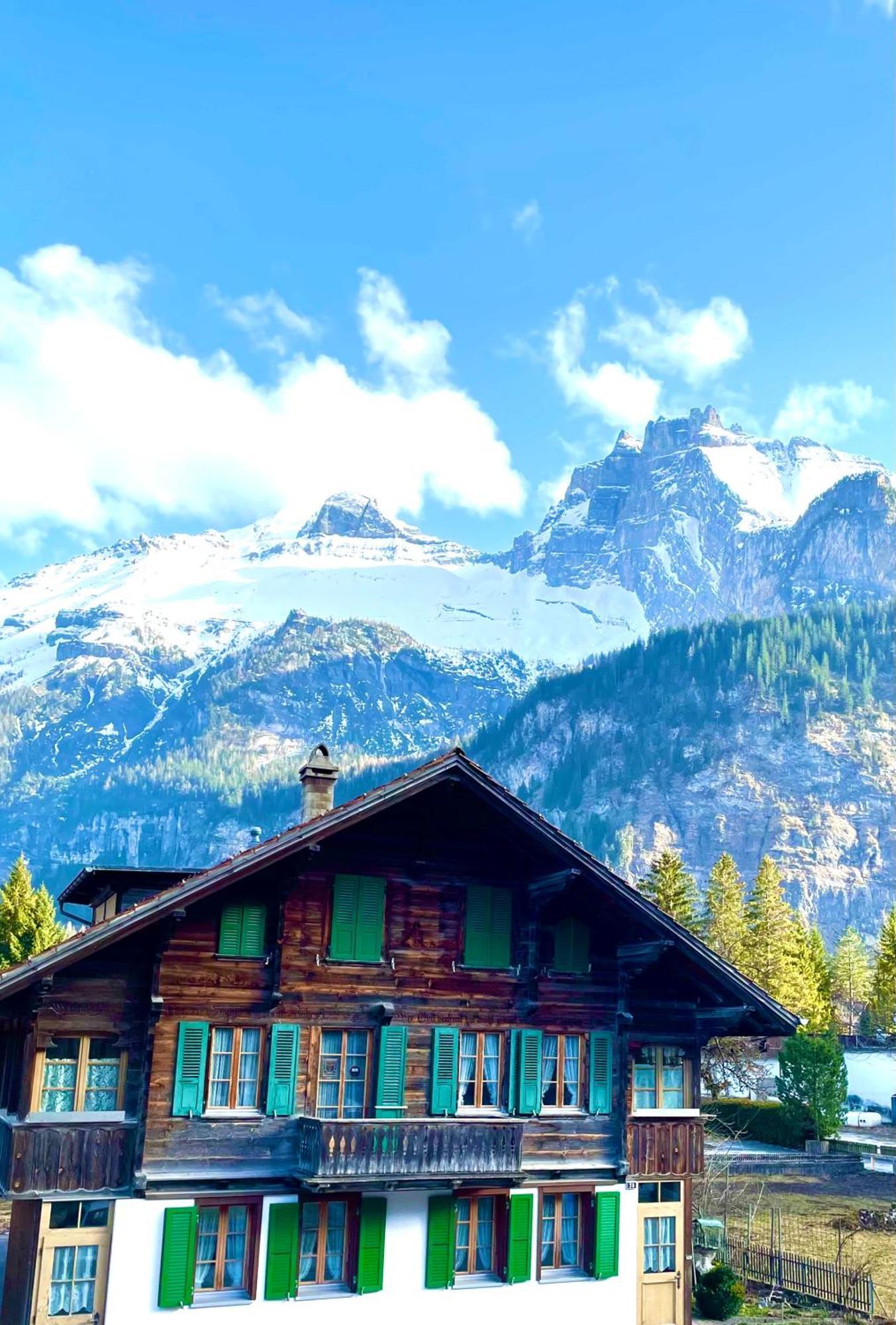 Charming, Well-Equipped Alpine Apartment Kandersteg Eksteriør bilde